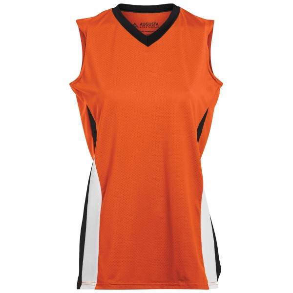 1355 Augusta Sportswear Orange/Black/White