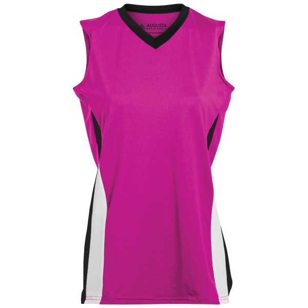 1355 Augusta Sportswear POWER PINK/BLACK/WHITE