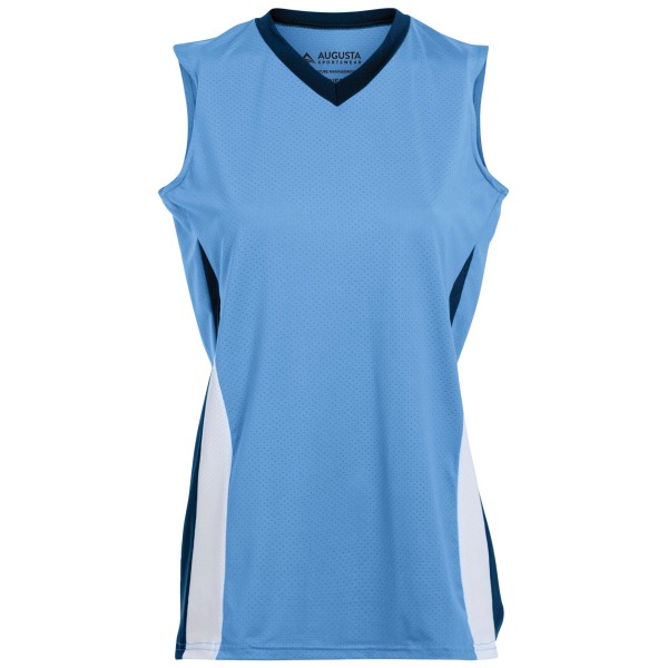 1355 Augusta Sportswear COLUMBIA BLUE/NAVY/WHITE