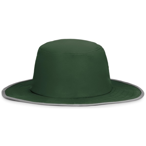1964B Pacific Headwear DARK GREEN/SILVER