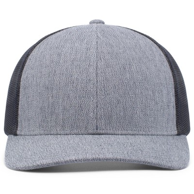 Pacific Headwear 210C Melange Heather Low-Profile Trucker