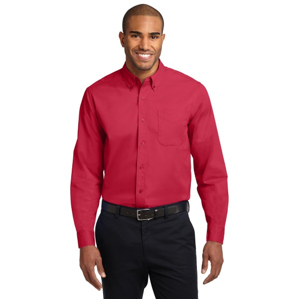 S608 Port Authority Red/ Light Stone