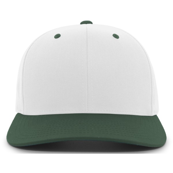 302C Pacific Headwear White/Dark Green