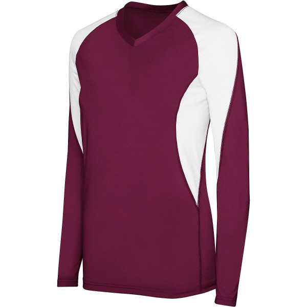 342182 High 5 MAROON/WHITE