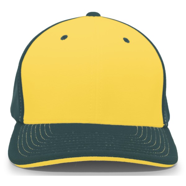 398F Pacific Headwear GOLD/DARK GREEN/DARK GREEN