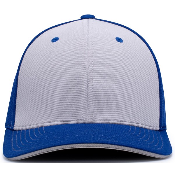 398F Pacific Headwear SILVER/ROYAL/ROYAL