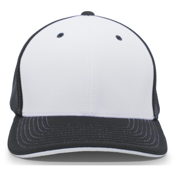 398F Pacific Headwear WHITE/BLACK/BLACK