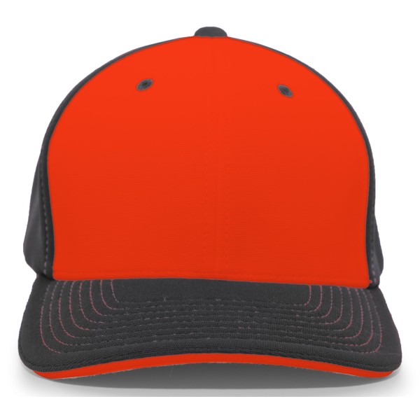 398F Pacific Headwear ORANGE/BLACK/BLACK