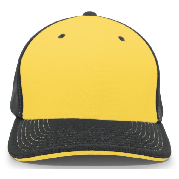 398F Pacific Headwear GOLD/BLACK/BLACK