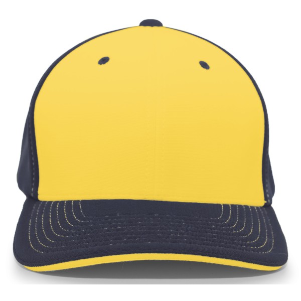 398F Pacific Headwear GOLD/NAVY/NAVY