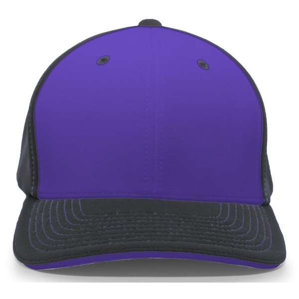 398F Pacific Headwear PURPLE/BLACK/BLACK