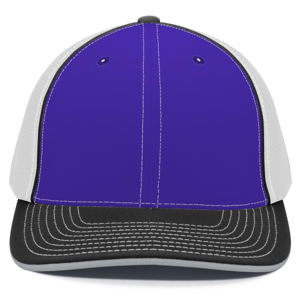 404F Pacific Headwear PURPLE/WHITE/BLACK