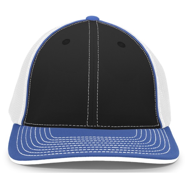 404F Pacific Headwear BLACK/WHITE/ROYAL