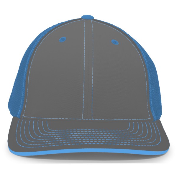 404F Pacific Headwear GRAPHITE/NEON BLUE/GRAPHITE
