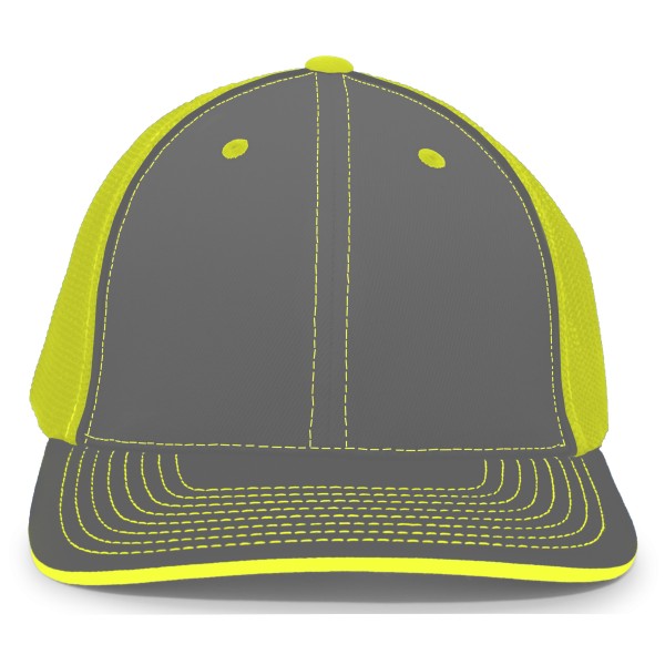 404F Pacific Headwear GRAPHITE/NEON YELLOW/GRAPHITE