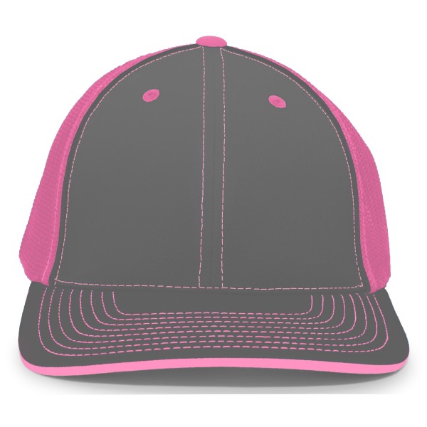 404F Pacific Headwear GRAPHITE/PINK/GRAPHITE