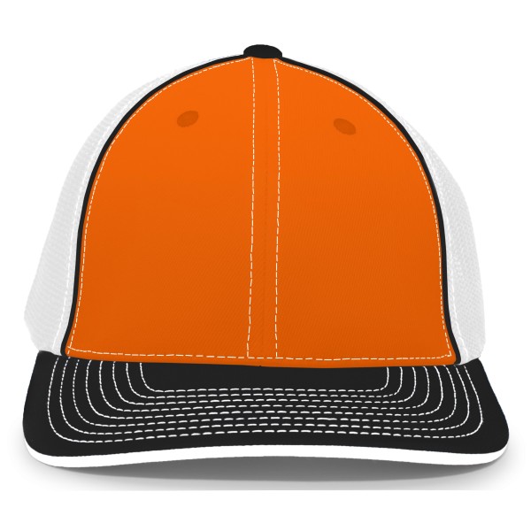 404F Pacific Headwear ORANGE/WHITE/BLACK