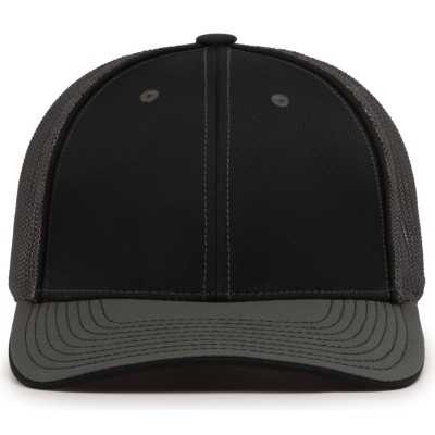 Pacific Headwear 404F BLACK/GRAPHITE/GRAPHITE