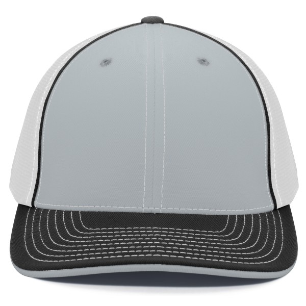 404F Pacific Headwear SILVER/WHITE/BLACK