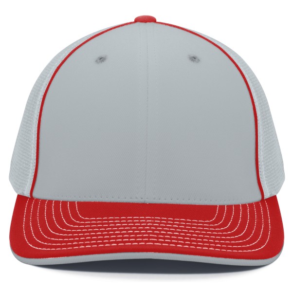404M Pacific Headwear Silver/Red