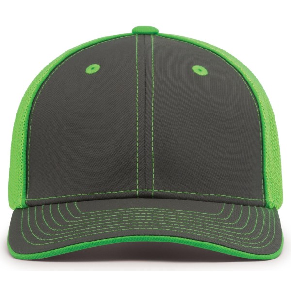 404M Pacific Headwear GRAPHITE/NEON GREEN/GRAPHITE