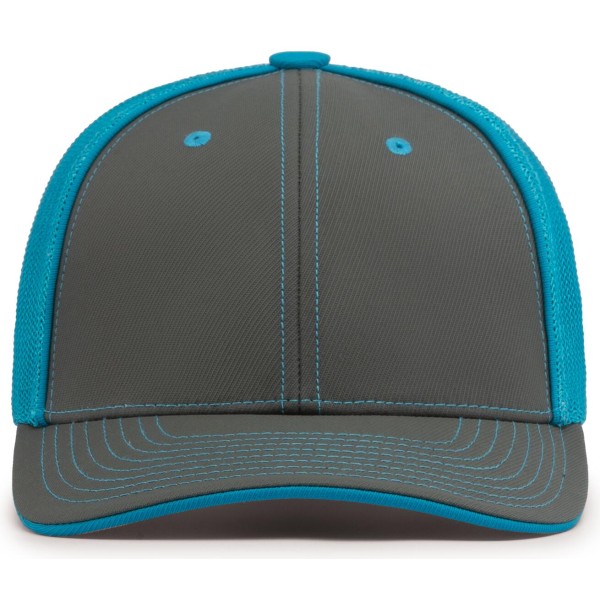 404M Pacific Headwear GRAPHITE/NEON BLUE/GRAPHITE