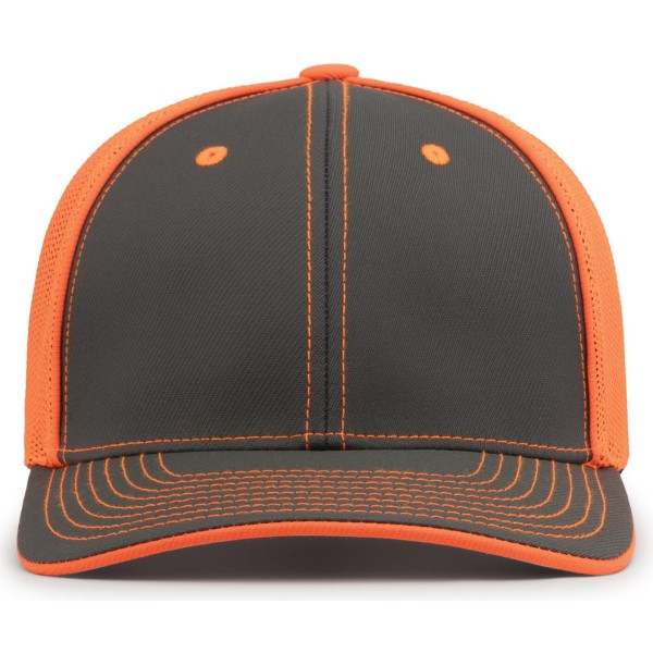 404M Pacific Headwear GRAPHITE/NEON ORANGE/GRAPHITE