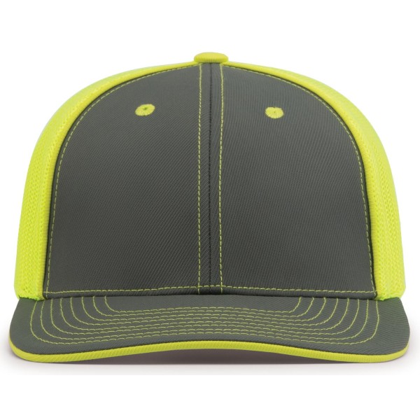 404M Pacific Headwear GRAPHITE/NEON YELLOW/GRAPHITE