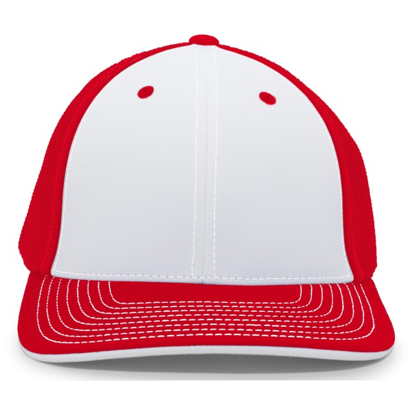 404M Pacific Headwear WHITE/RED/RED