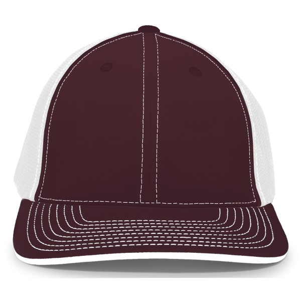 404M Pacific Headwear MAROON/WHITE