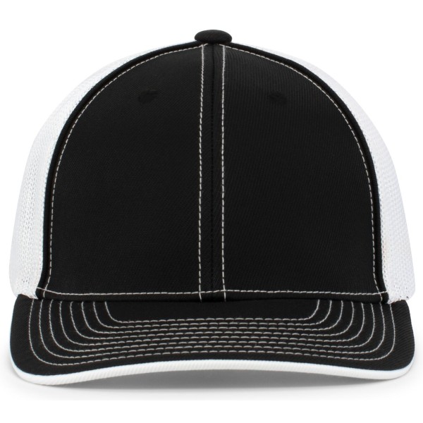404M Pacific Headwear BLACK/WHITE/BLACK