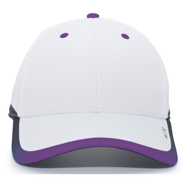 416L Pacific Headwear WHITE/PURPLE