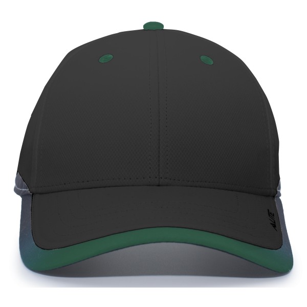 416L Pacific Headwear BLACK/DARK GREEN