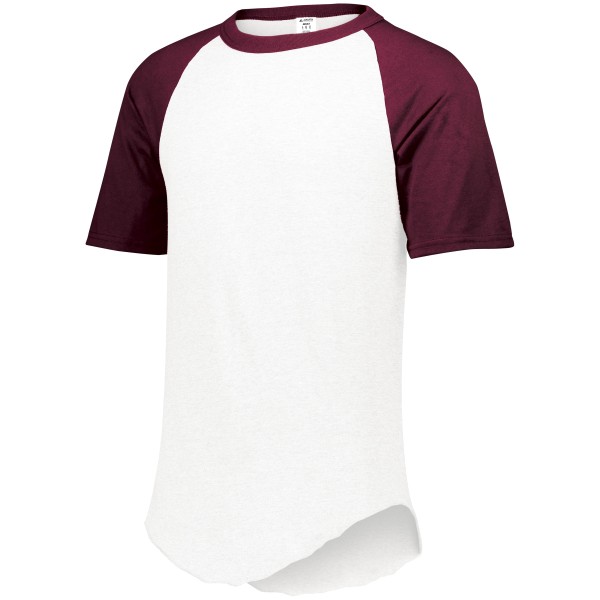 423 Augusta Sportswear WHITE/MAROON