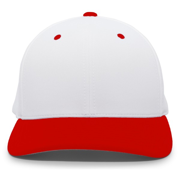 498F Pacific Headwear WHITE/RED