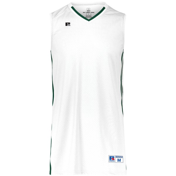 4B1VTB Russell Athletic White/Dark Green