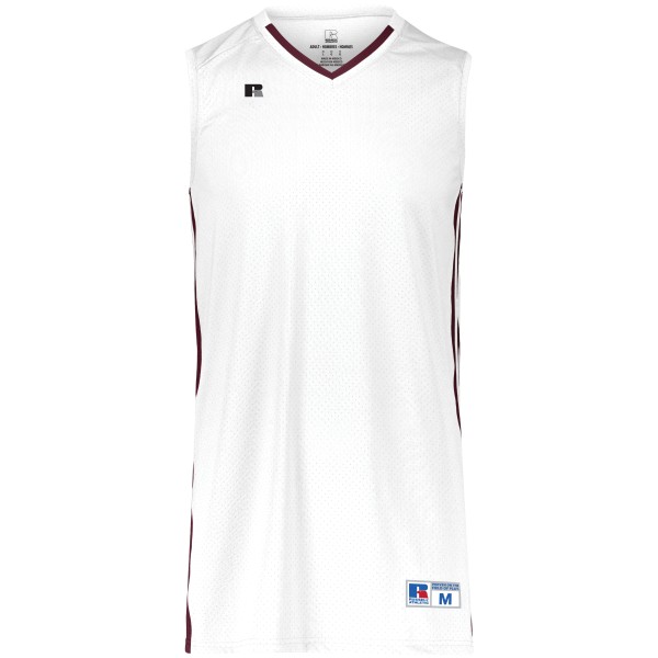 4B1VTM Russell Athletic WHITE/MAROON