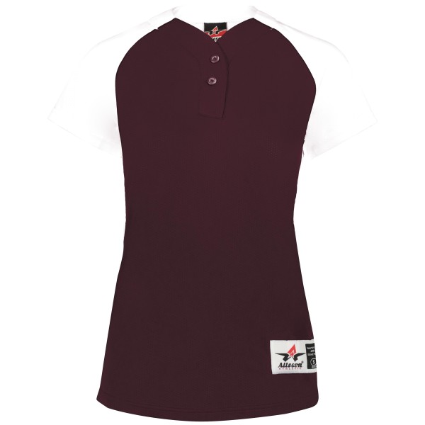 522PDW Alleson Athletic LIGHT MAROON/WHITE (BA)