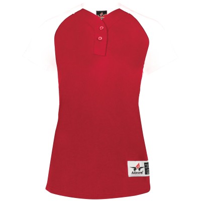 Alleson Athletic 522PDWG GIRLS TWO-BUTTON SOFTBALL JERSEY