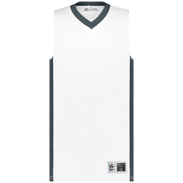 538JY Alleson Athletic WHITE/CHARCOAL SOLID (BA)