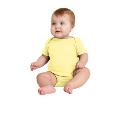 Rabbit Skins RS4400 Infant Short Sleeve Baby Rib Bodysuit