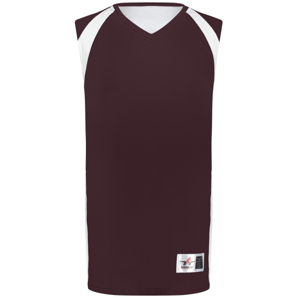 54MMR Alleson Athletic LIGHT MAROON/WHITE (BA)
