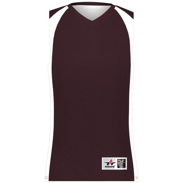 54MMRW Alleson Athletic LIGHT MAROON/WHITE (BA)