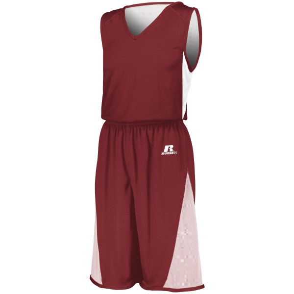 5R5DLB Russell Athletic CARDINAL/WHITE