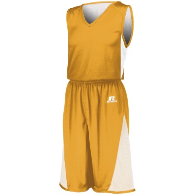 Russell Athletic 5R5DLB GOLD/WHITE