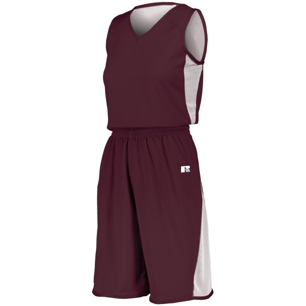 5R5DLX Russell Athletic MAROON/WHITE