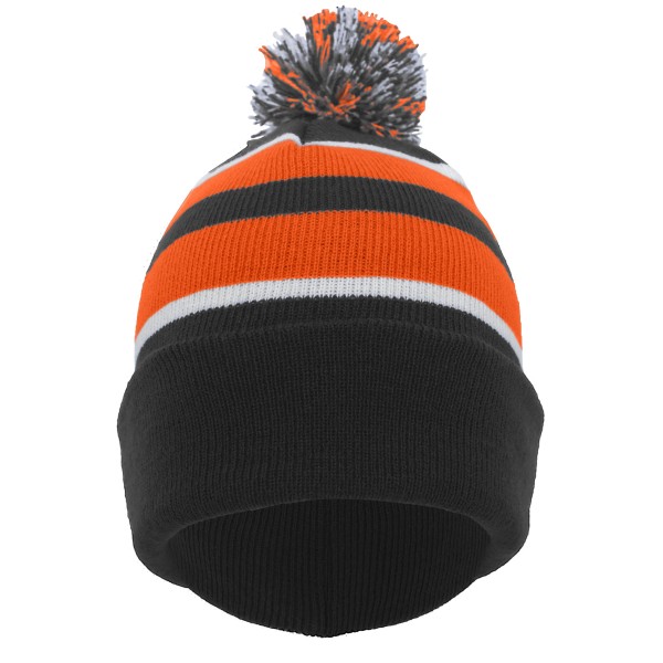 641K Pacific Headwear BLACK/ORANGE/WHITE