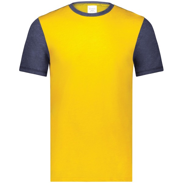 6877 Augusta Sportswear GOLD HEATHER/NAVY HEATHER