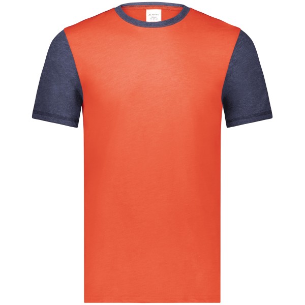 6877 Augusta Sportswear ORANGE HEATHER/NAVY HEATHER