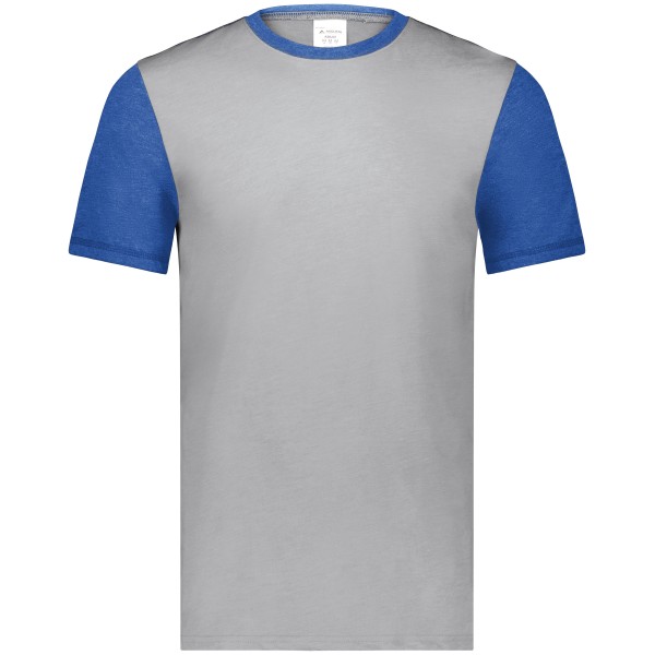 6877 Augusta Sportswear GREY HEATHER/ROYAL HEATHER